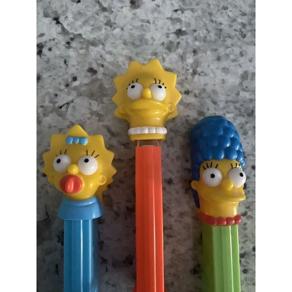The Simpsons Pez Candy Dispensers Maggie/Marge/Lisa Lot of 3